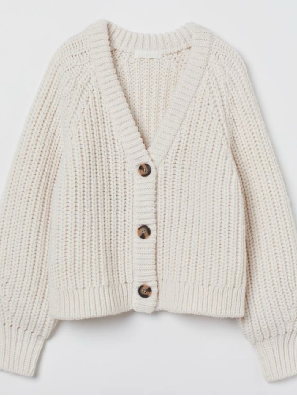 H&M Rib Chunky Knit Cardigan
